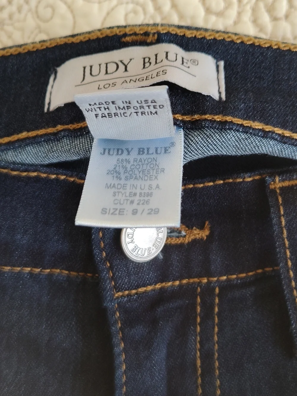 Judy Blue Dark Blue Flare Wide Leg Jeans‎ Size 9/29